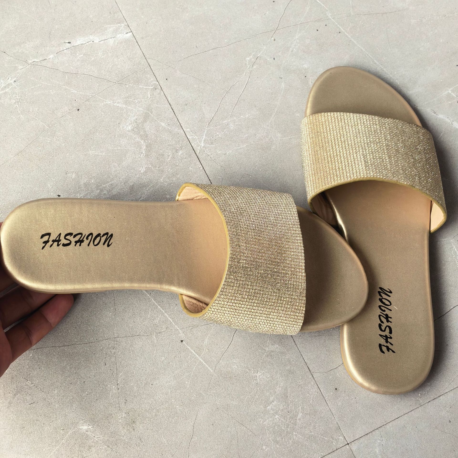 Zapatillas Planas para Mujer de PVC, Antideslizante, Resistente al Desgaste, para Uso Casual