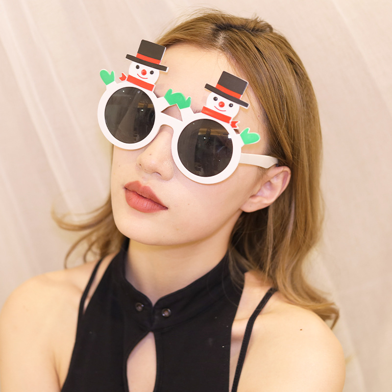 Marcos de Lentes Divertidos de Navidad de ABS Decorativo para Fiesta de Navidad