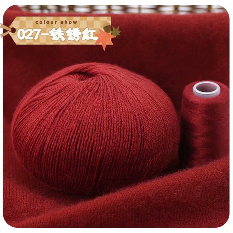 Lavado sin encogimiento Hilo de Cachemira de 3 hilos tejido a mano suave y ajustado bufanda de bebé sombrero abrigo hilo tejido a mano lana tejida a mano