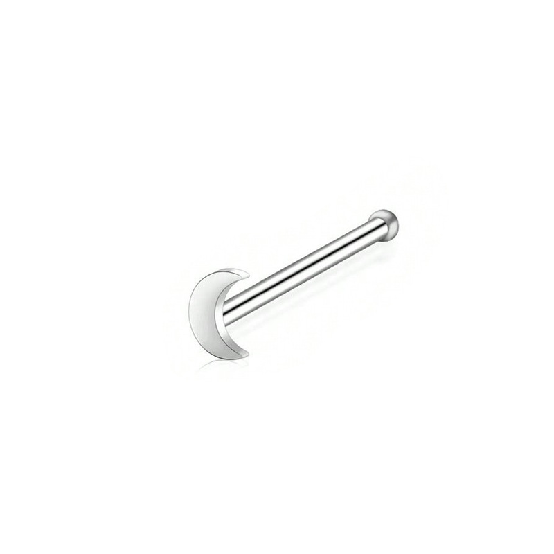Edelstahl Nasenstecker Mit Herz Und Mond Motiv 20g Piercing_voghion.com
