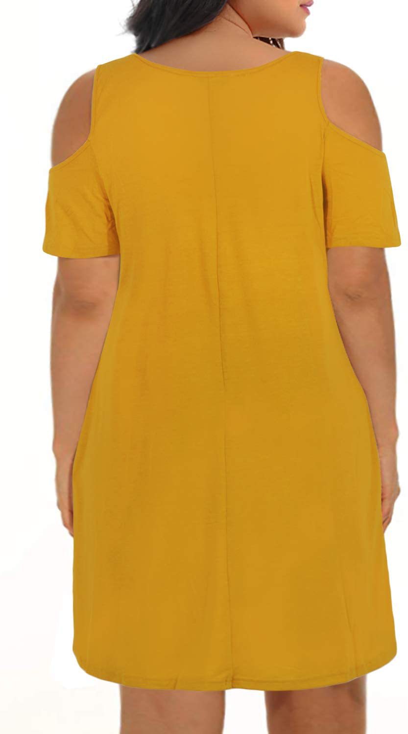 2025 transfronterizo Amazon verano Europa y América ropa de mujer de moda grande vestido suelto cuello redondo hombro abierto falda A