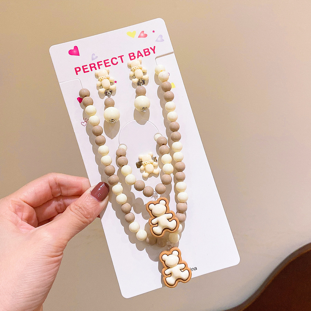 Fashion Cartoon Flower Arylic Resin Handmade Kidu0027S Pendant Necklace