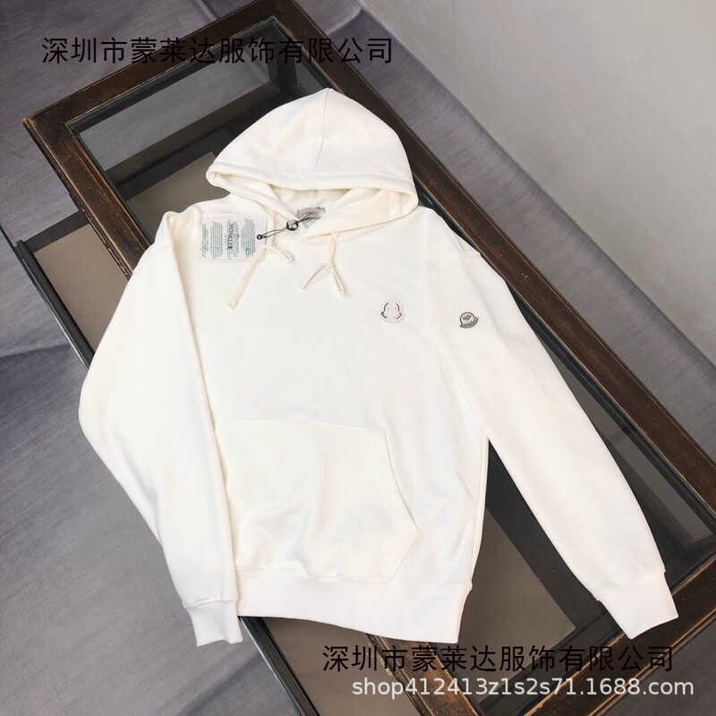 High-End Autumn and Winter New Moncler Unisex Hooded Sweatshirt, Loose Embroidered Badge Letter Sweatshirt Hoodie High-End Autumn and Winter New Moncler Unisex Hooded Sweatshirt, Loose Embroidered Badge Letter Sweatshirt Hoodie