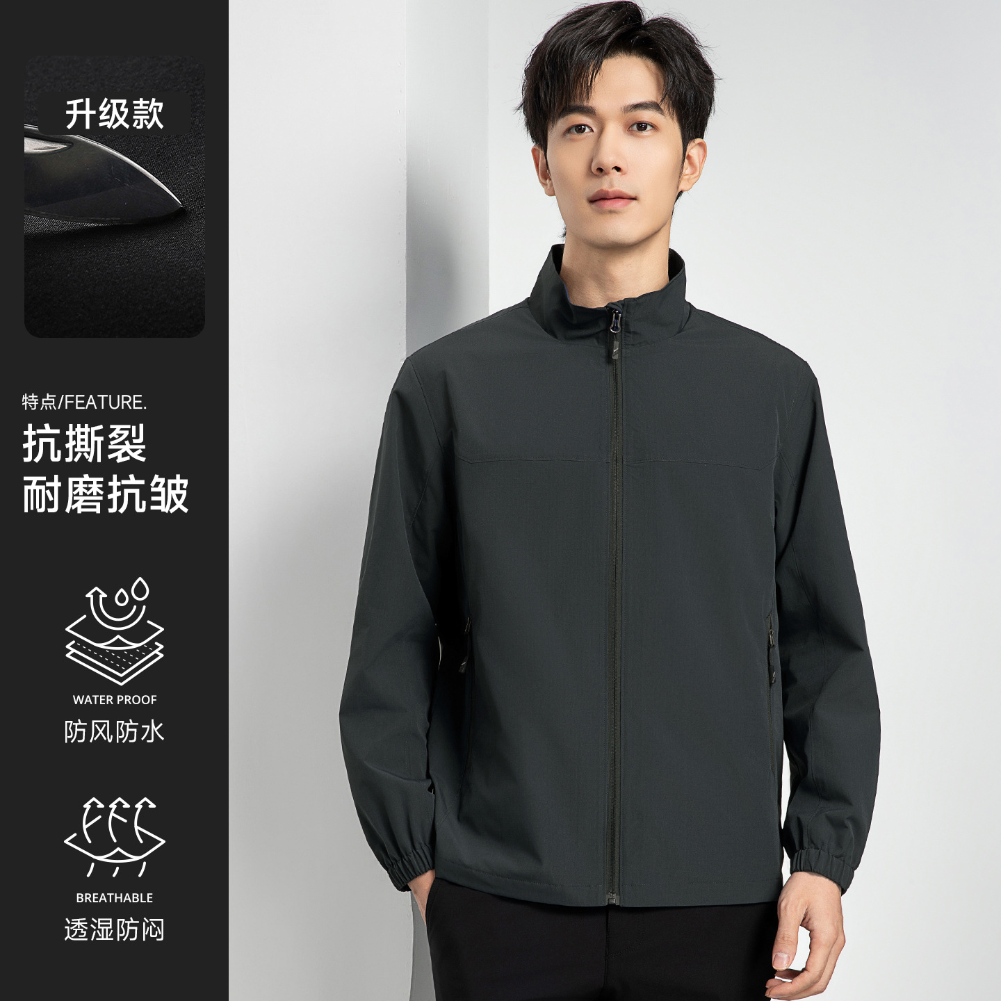 Ropa de trabajo de carga a prueba de viento, ropa de trabajo personalizada, logotipo de impresión, Oficina corporativa, ropa de trabajo del Grupo de empleados, chaqueta personalizada