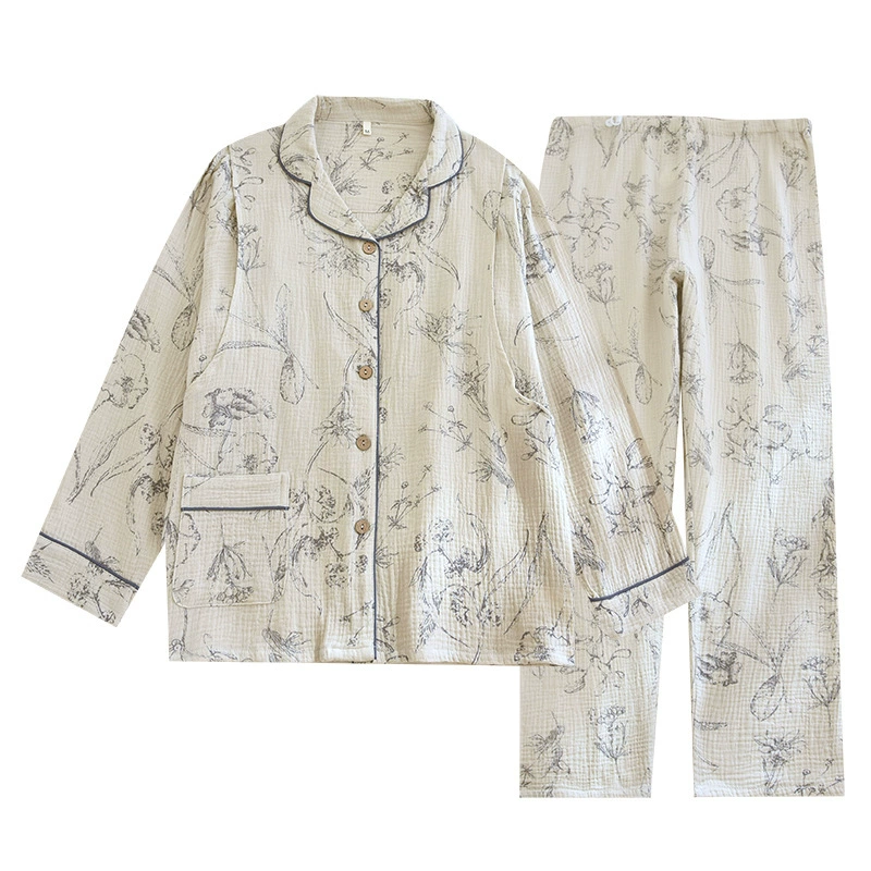 Cotton autumn spring summer pijama for breastfeeding, custom-made, plus size