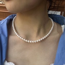 银生珍珠  7-8mm 14K金灯笼扣 带证书吉尔德欧若拉