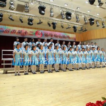 厂家供应铝合金合唱台折叠台学生台照相台阶户外多场景适用