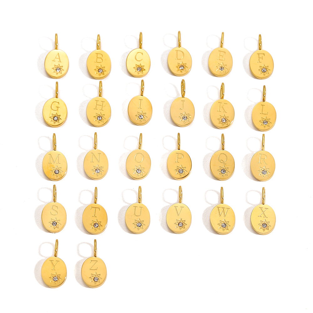 2g Weight Pendant Jewelry Making Type DIY Ornament Accessories Classification 1 Piece, 1 Set Quantity 304 Stainless Steel Material Letter Pattern All Seasons Season Polished Finish Plating Design Simple Style, Classic Style Style 1 Piece 1 Set 304 Stainless Steel Letter Polished Pendant DIY Ornament Accessories 无