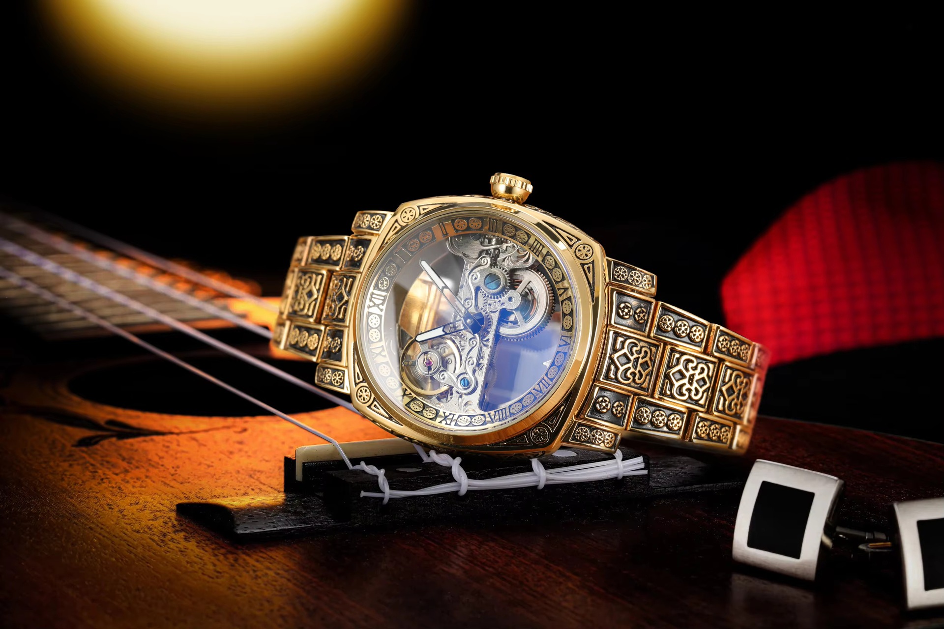 Forsining Vintage Automatic Mechanical Watch For Men Carved Style_voghion.com