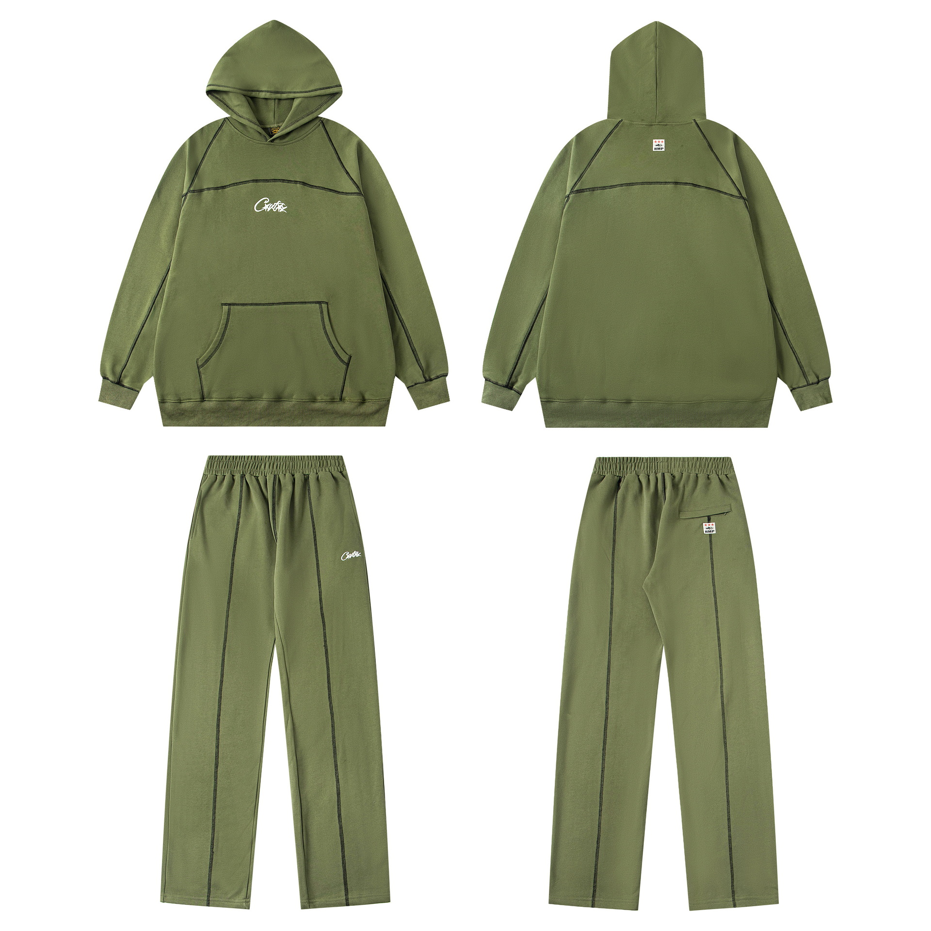 Corteiz marca de moda estadounidense Alcatraz con cremallera sudadera con capucha suelta traje de calle con estampado de letras suéter hombres