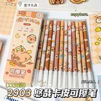 Стираемая мультяшная шариковая ручка для учащихся начальных школ, быстро сохнущая маркер