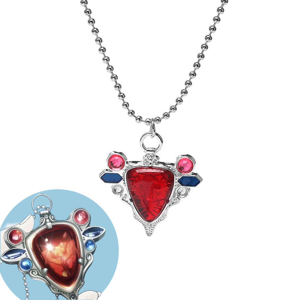 JOJO's Wonderful Adventure Battle Trend Izer Redstone Necklace Pillar Man Katz Perfect Redstone Sun Gem