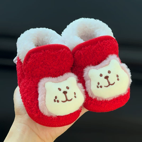 Red (169 lion pill cotton shoes)