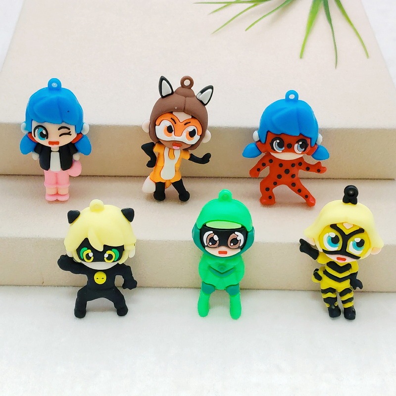 Xq596 Creative Cartoon Miracle Girl Soft Plastic Blind Box Public Keychain Accessories Croc Shoes Toy Cartoon Accessories