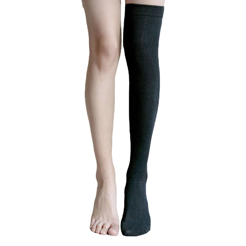 Calcetines mujer primavera color sólido japonés calcetines por encima de la rodilla jk calcetines de mujer medias medias de algodón medias altas medias medias piernas delgadas