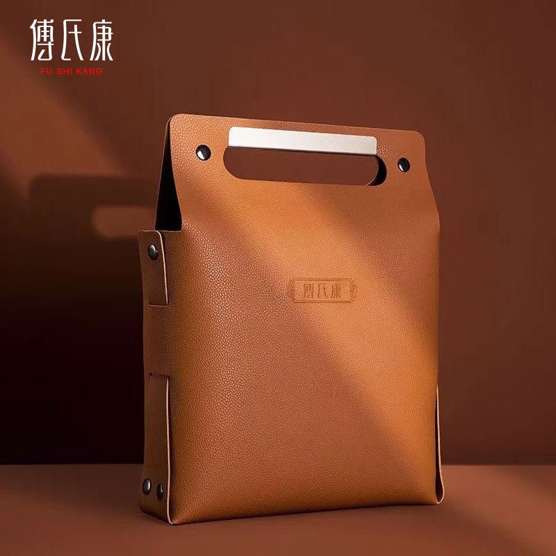 礼品袋伴手礼盒手提袋高档茶叶礼品袋海参保健品皮质包装袋可定制