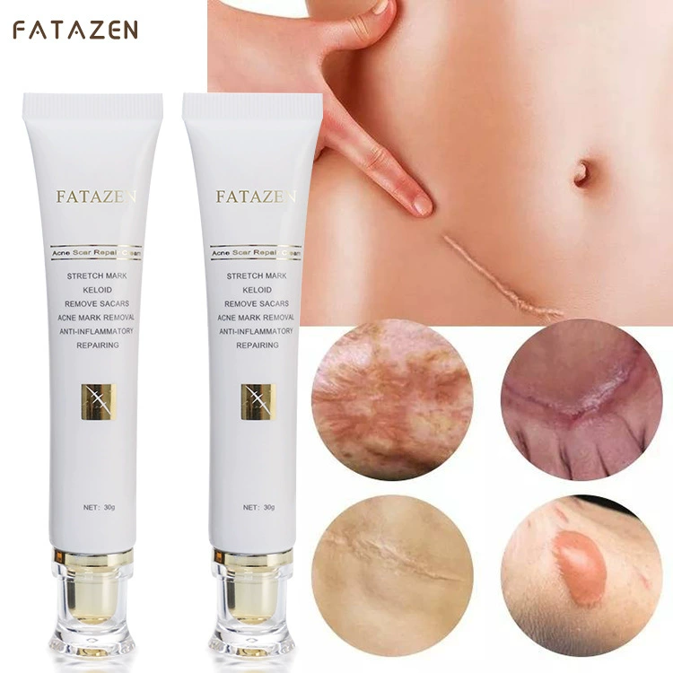 Крем FATAZEN для удаления рубцов после кесарева сечения, осветления растяжек и следов от акне, на основе растительных экстрактов