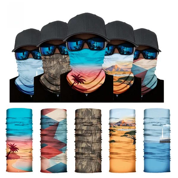 Spot Wholesale Outdoor Seamless Mask Magic Headscarf Cross-Border Sports Cycling Windproof Elastic Sun Protection Lightweight