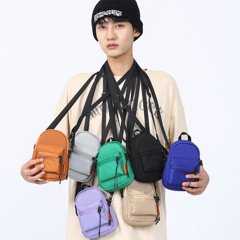 동전 지갑 유니섹스 힙합 미니 가방 키 헤드셋 스토리지 스트리트 액세서리 가방 패션 어깨 크로스 바디 백