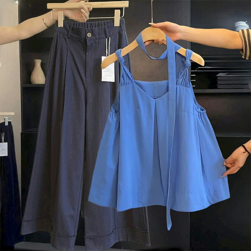 Корейский стиль, шикарный топ с v-образным вырезом, женский летний дизайн, свободный утягивающий топ без рукавов