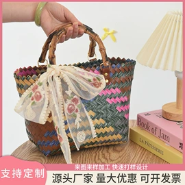 收纳篮/筐;植物工艺品;女士单肩包