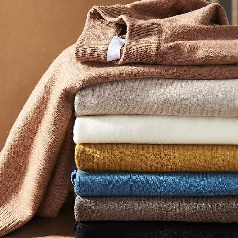 Men's Clothing Solid Color Knit Sweater - Soft & Warm Crewneck Pullover For Fall & Winter, Casual Slim Fit Long Sleeve Top (Multiple Colors & Sizes)_viptrois.com
