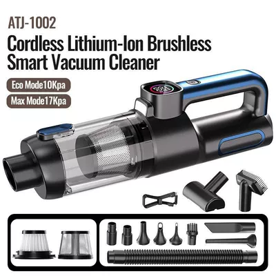 Amazon Cordless Car Vacuum Cleaner with High Suction Power 17000Pa, High Power, Convenient Handheld Car Vacuum Cleaner (Tozsoranlar) - metallic-blue
