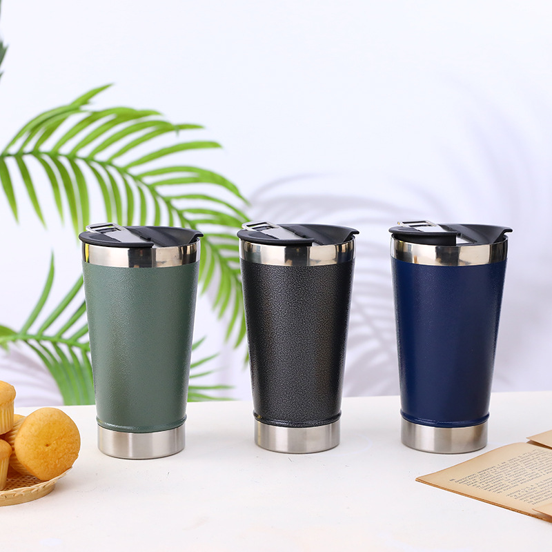 304 스테인리스 병 오프너 자동차 컵 진공 절연 브라질 맥주 컵 야외 휴대용 자동차 아이스크림 컵