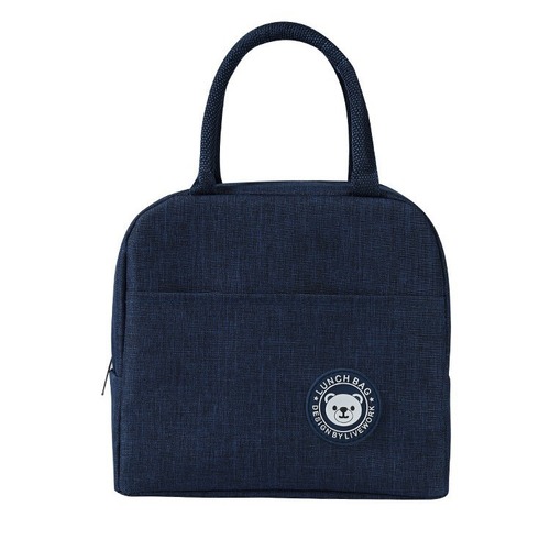 Japanese ion bear lunch bag for office workers, suitable for both men and women, portable foil insulated bento box for outdoor use.