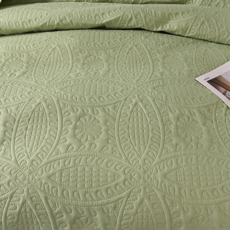 Tapa de cama de color sólido juego de tres piezas comercio electrónico transfronterizo cuatro estaciones exportación comercio exterior algodón lavado acolchado liso ropa de cama gruesa al por mayor