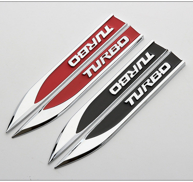 Car fender blade decorative sticker, air vent sticker, personalized car door modification, special metal car logo decorative sticker, side sticker