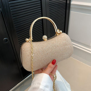 Trend small bag one shoulder, 2023 collection, western style, chain bag
