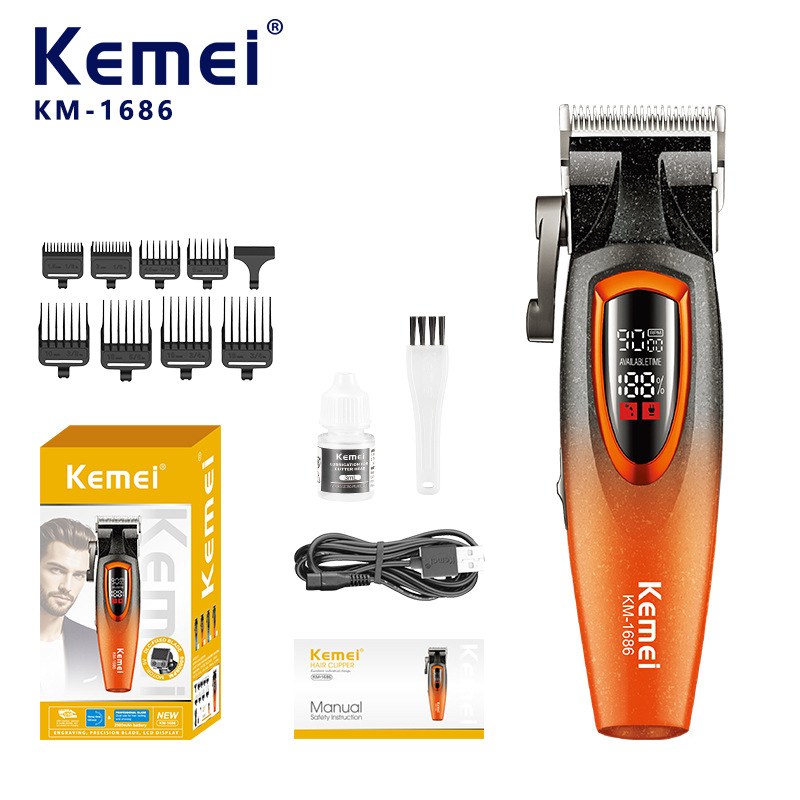 Kemei corte de pelo eléctrico corte de pelo eléctrico metalurgia en polvo afeitar profesional al por mayor KM - 1686