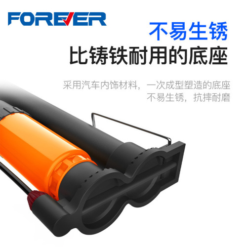 Bicycle Tire Pump Road Bike Universal Electric High Pressure Car Tire Inflator Simple Strap Pressure Gauge Multi-functional Nozzle Head