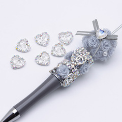 新しい 11 × 11 ミリメートル AB ダイヤモンド愛 CC 合金ネイルアートパッチ diy ジュエリーパッチアクセサリー材料