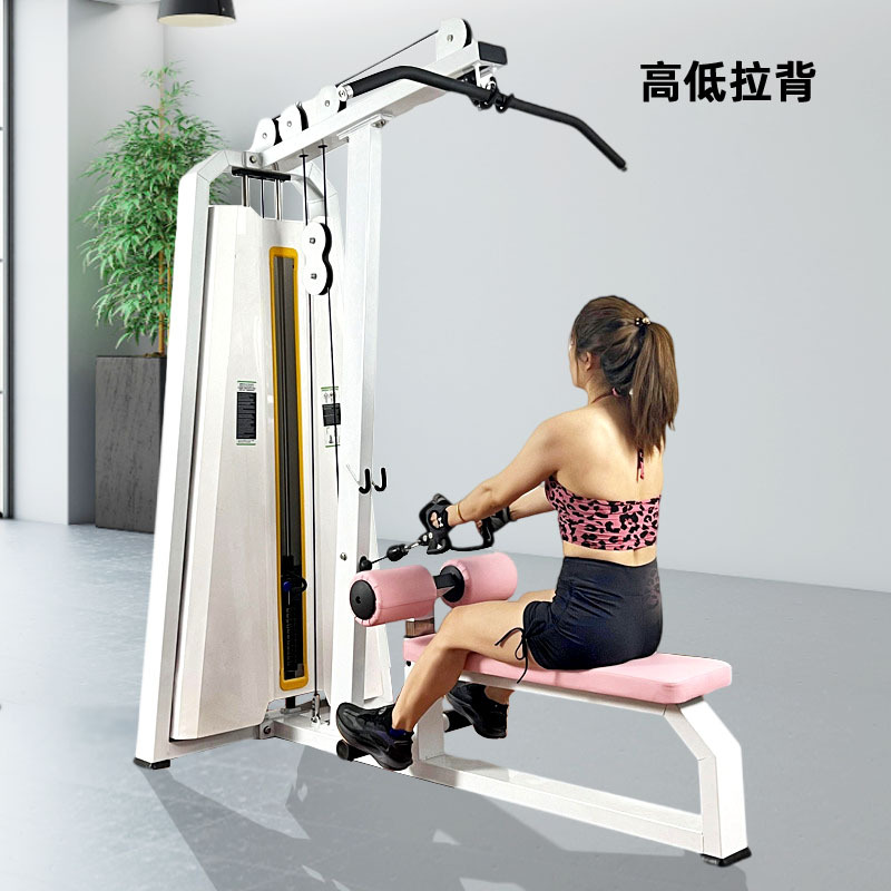 Equipo de ejercicios comerciales gimnasio femenino alto y bajo pullback muslos internos y externos pequeños pájaros equipos de entrenamiento de fuerza