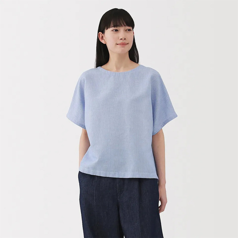 26 New Japanese-Style Unprinted Linen Cotton Short-Sleeve Tops for Women, Summer Cool Loose Pullover Shirts 26 New Japanese-Style Unprinted Linen Cotton Short-Sleeve Tops for Women, Summer Cool Loose Pullover Shirts