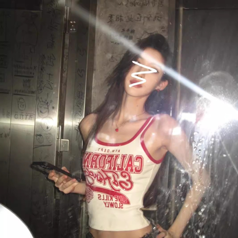 American Sweet and Spicy Dance Wear Jazz Dance Tops for Women Summer European and American Short Style Inner Wear Camisole