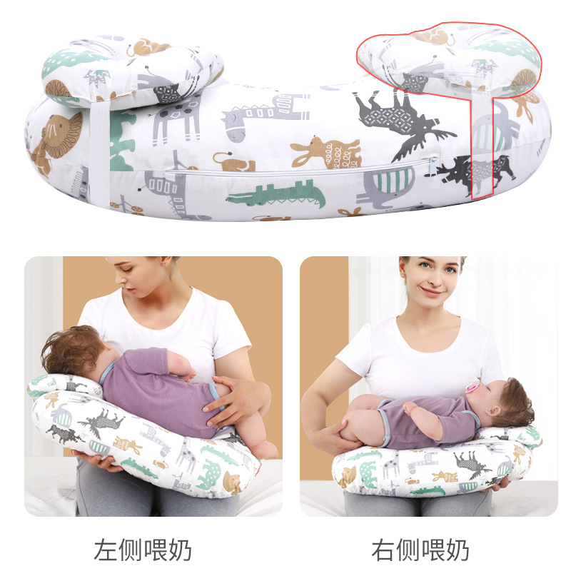 Cross-border multi-functional baby breastfeeding pillow, mother's breastfeeding pillow, newborn anti-vomiting pregnancy pillow, breathable waist protector, washable