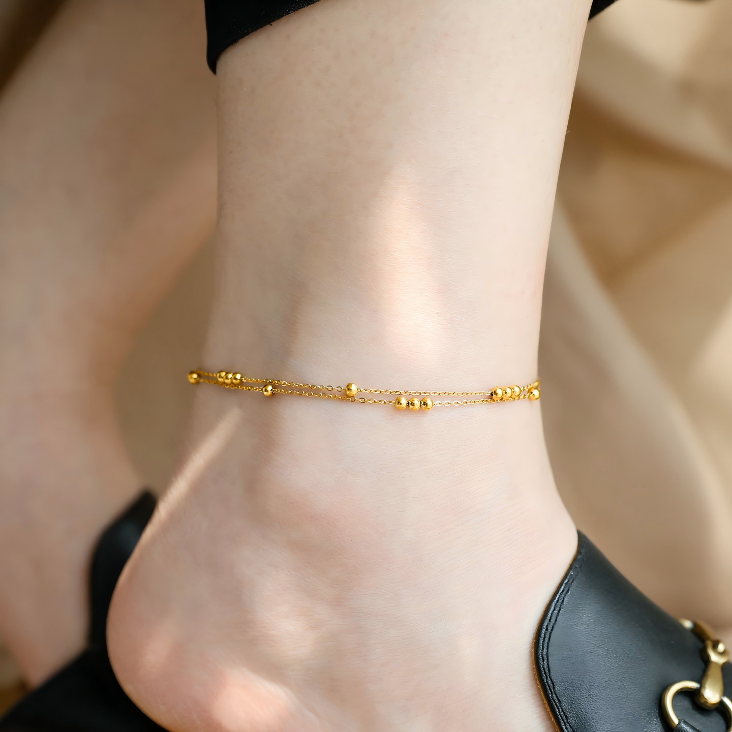 Nueva pulsera de acero de titanio transfronteriza moda universal transmisión en vivo caliente mujer delicada sensación de alta calidad joyería universal image 1