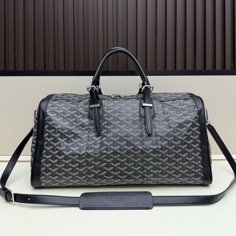 Goya Dog Tooth Large Capacity Gym Bag Travel Bag Airport Bag Crossbody Bag Luggage Bag Same Style as on Xiaohongshu and Douyin