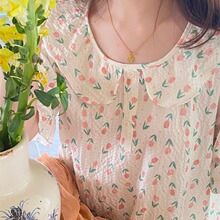 嘟酷芭莫奈花园法式后花园公主裙睡裙女夏季短袖睡衣可外穿家居服