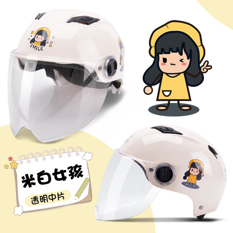 흰색 소녀-투명한 매체