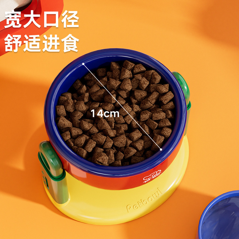 吸盤ペット碗の昇降は調節できます。猫と犬は通用して頚椎の水碗を保護します。|undefined