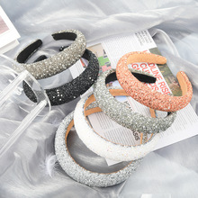 韩国高品质气质时尚漫天星空头箍满钻珍珠增高颅顶发箍发卡女发饰