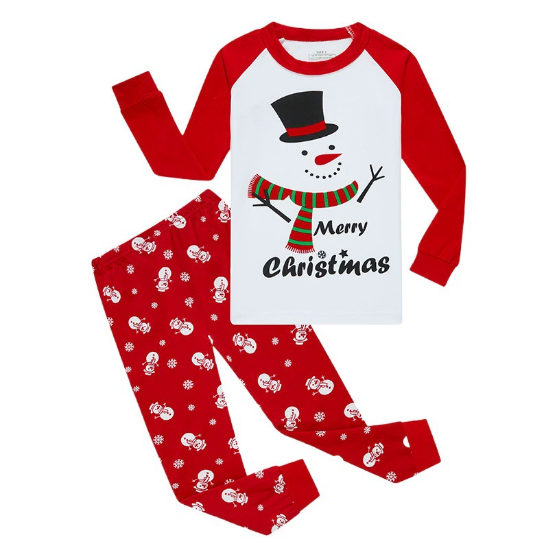 Европейская и американская детская одежда Домашняя одежда пижамы для мальчиков осенне-зимние теплые пижамы Amazon хит продаж комплект