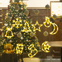 新款LED皮线灯圣诞吸盘灯跨境氛围小夜灯橱窗灯