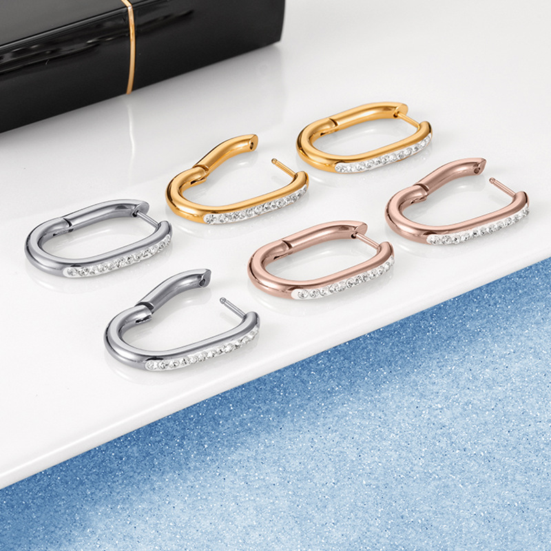 Geometric brand ear clips