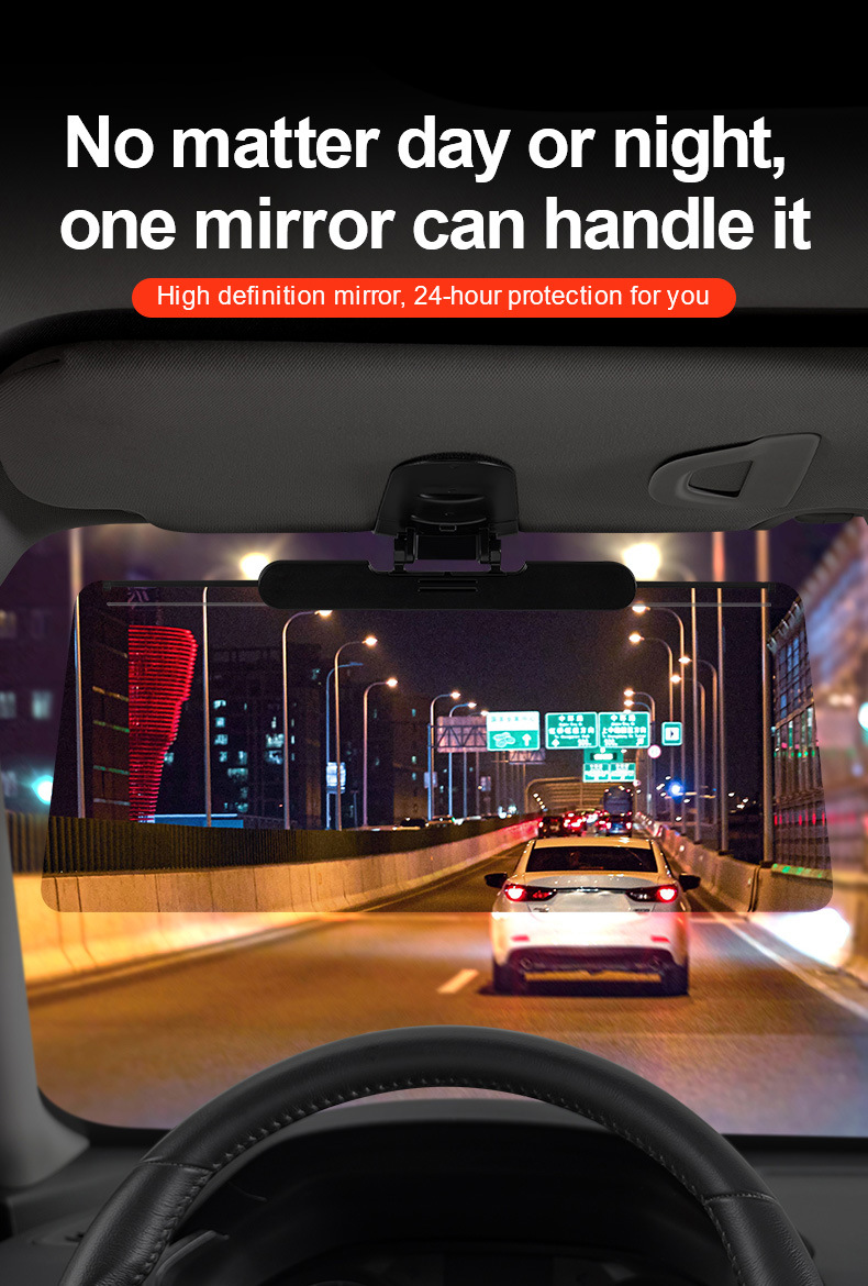 Car Anti-Glare Sun Visor, Day and Night Anti-Dazzle Car Goggles, Anti-High Beam Artifact for Night Driving