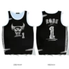 6076-2#【Black】Hand-painted Bull No. 1 Vest